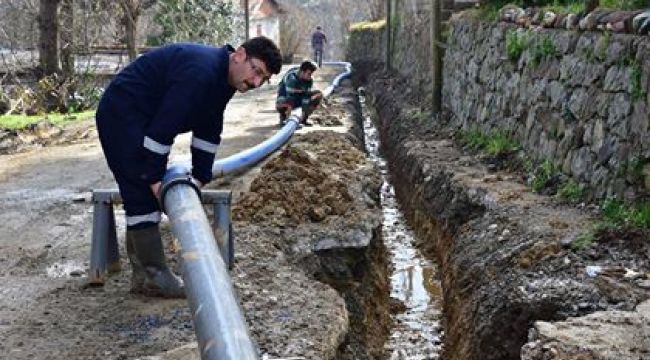 KAŞBAŞI SOKAKTA YENİ İÇME SUYU HATTI