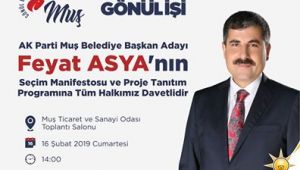 BAŞKAN ASYA, YARIN PROJELERİNİ AÇIKLAYACAK