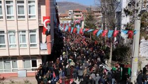 Millet İttifakı adayı Saffet Acar'ın seçim bürosu yoğun bir katılımla açıldı