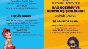 Bağ Bozumu ve Kurtuluş Şenlikleri Programı Belli Oldu