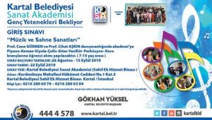 Kartal Belediyesi Sanat Akademisi Genç Yetenekleri Bekliyor