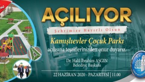 Kamışlıevler Çocuk Parkı açılıyor