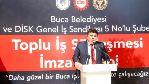 Buca Belediyesi ile DİSK arasında TİS mutluluğu