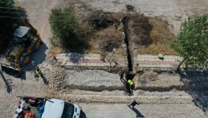 ÇORUM --Belediye Binevler 3. Caddeyi baştan sona yeniliyor