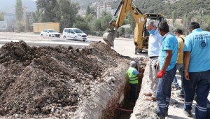 Gürle Yolunda Yağmur Suyu ve Kanal Hattı Çalışması Devam Ediyor