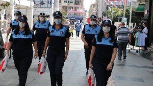 İzmit Belediyesinin kadın zabıtaları görev başında