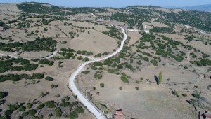 Kula'da 30 Kilometrelik Yol Çalışması