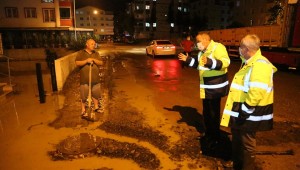 ORDU'DA ŞİDDETLİ YAĞIŞA HIZLI MÜDAHALE