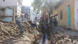 BURHANİYE'NİN YAĞMURSUYU ALTYAPISI YENİLENİYOR