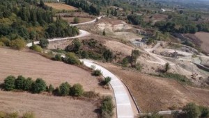 İNEBEYLİ- TAŞAĞLI ARASI BETON YOL ÇALIŞMALARI DEVAM EDİYOR