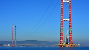 1915 Çanakkale Köprüsü'nün yüksekliği Eyfel'i geçti