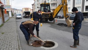 SU VE KANALİZASYON İŞLERİ MÜDÜRLÜĞÜ ÇALIŞIYOR