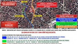 Kocaeli Büyükşehir Belediyesi, Darıca – GOSB metro hattı nedeniyle Darıca'da geçici güzergah uygulaması yapacak.