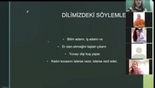 PERSONEL VE EĞİTMENLERE "TOPLUMSAL CİNSİYET" EĞİTİMİ