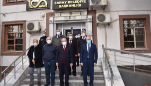 TEKİRDAĞ BÜYÜKŞEHİR BELEDİYE BAŞKANI ALBAYRAK'IN SARAY ZİYARETİ