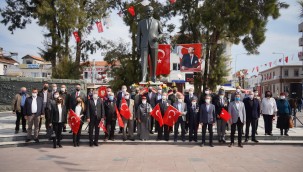 ATATÜRK'ÜN AYVALIK'A GELİŞİNİN 87'NCİ YIL DÖNÜMÜ KUTLANDI