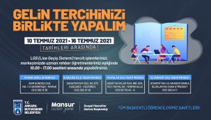 BÜYÜKŞEHİR BELEDİYESİ LGS TERCİH DÖNEMİNDE DE ÖĞRENCİLERİN YANINDA