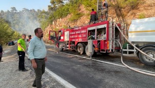 Başkan Gümrükçü Marmaris Yangın Bölgesinde