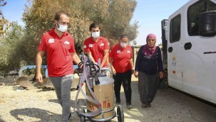 Büyükşehir Derman ekipleri afetzede halkın yanında  