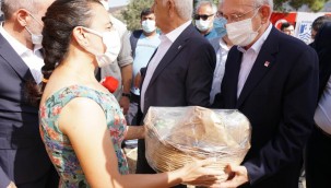 CHP LİDERİ YANGIN BÖLGESİ ZİYARETLERİNE BODRUM'DAN BAŞLADI