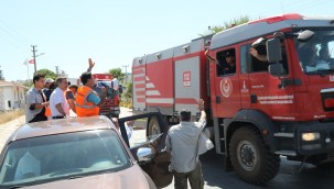 İzmir İtfaiyesi alkışlarla uğurlandı alkışlarla karşılandı