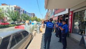 Turgutlu Zabıtası'ndan Kaldırım İşgali Denetimi