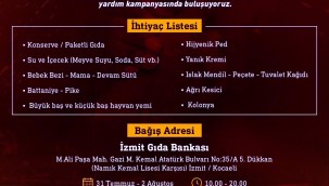 Yangın mağdurlarına yardım kampanyası büyüyerek sürüyor