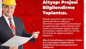 BİLECİK'İN KANALİZASYON SORUNUNU ÇÖZÜME KAVUŞTURACAK PROJE HALKA ANLATILIYOR