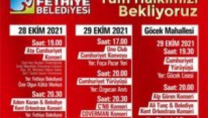 Cumhuriyet Bayramı Fethiye'de dolu dolu geçecek