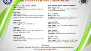 EÜ'de  "ÇEVMER Perşembe Seminerleri" Başlıyor