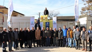 Büyükşehir'in gübre desteği çiftçilerin yüzünü güldürüyor