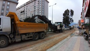 İNÖNÜ BULVARI'NDA ÇALIŞMALAR BAŞLADI