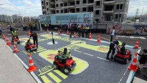 Yenimahalleli miniklere trafik eğitimi