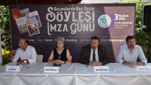 BEŞEVLER'DE BEŞ YAZAR SÖYLEŞİ İMZA GÜNÜ ETKİNLİĞİ DÜZENLEDİ