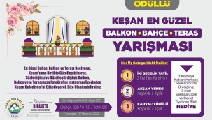 "En Güzel Balkon, Bahçe ve Teras Yarışması"nda başvurular sürüyor