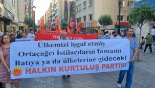 İZMİR'DE SIĞINMACI PROTESTOSU: YA BATI'YA YA DA ÜLKELERİNE GİDECEKLER!