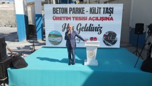 Beton Parke Kilit Taşı Üretim Tesisi açıldı