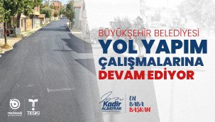 BÜYÜKŞEHİR BELEDİYESİ'NDEN MALKARA'YA YOL YAPIM HİZMETİ