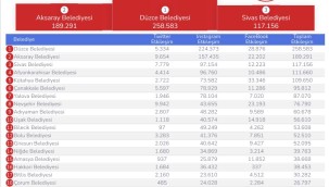 DÜZCE BELEDİYESİ YİNE ZİRVEDE