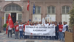 Türkiye Komünist Partisi İzmir İl Örgütü, bugün direnişlerinin 6. günündeki İzdoğa ve İzenerji işçilerini ziyaret etti. 