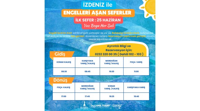 İZDENİZ'in engelleri aşan seferleri başlıyor