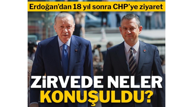 Özel ile Erdoğan'ın görüşmesinde neler konuşuldu?